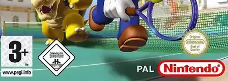Mario Power Tennis, the PEGI square on its front