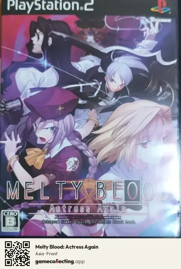 Melty Blood: Actress Again PlayStation 2, Asia box front