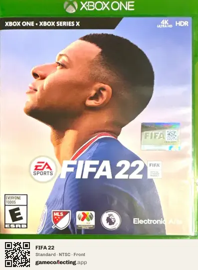 FIFA 22 Xbox One, NTSC box front