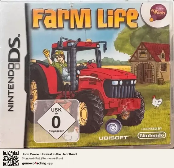 John Deere: Harvest in the Heartland Nintendo DS, Germany box front