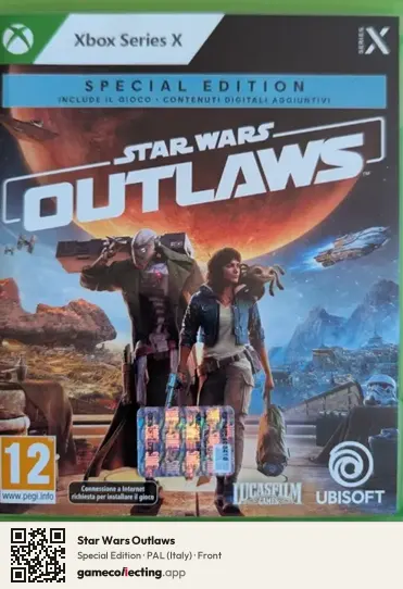 Star Wars Outlaws Xbox Series X, Italy box front
