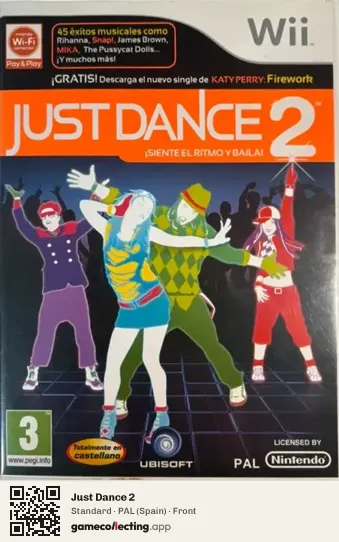 Just Dance 2 Nintendo Wii, Spain box front