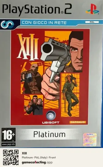 XIII PlayStation 2, Italy box front