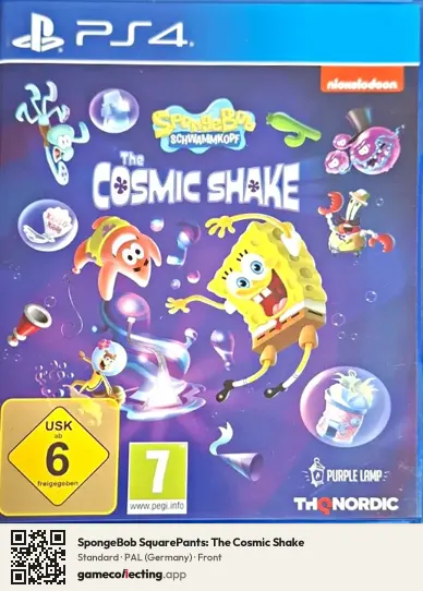 SpongeBob SquarePants: The Cosmic Shake PlayStation 4, Germany box front