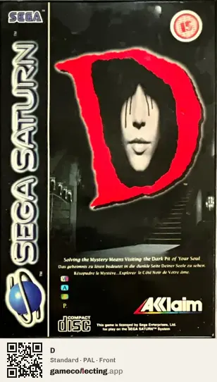 D Sega Saturn, PAL box front