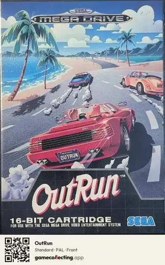 OutRun Sega Mega Drive / Genesis, PAL box front