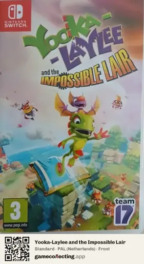 Yooka-Laylee and the Impossible Lair Nintendo Switch, Netherlands box front