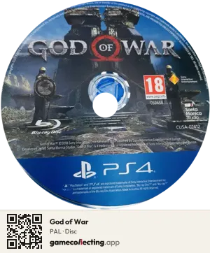 God of War PlayStation 4, PAL disc