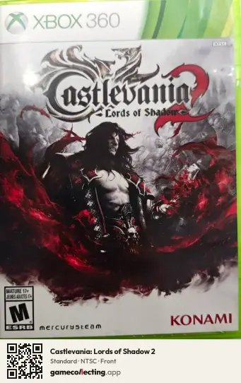 Castlevania: Lords of Shadow 2 Xbox 360, NTSC box front