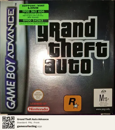 Grand Theft Auto Advance Game Boy Advance, PAL box front