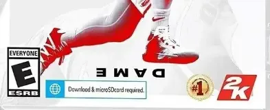 NBA 2K21, the ESRB box on its front