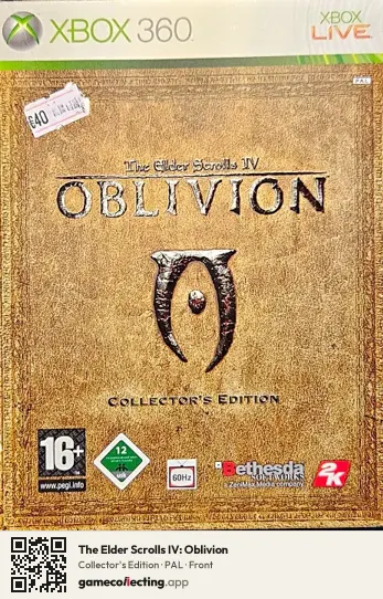 The Elder Scrolls IV: Oblivion Xbox 360, PAL box front