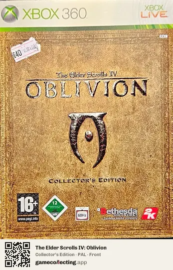 The Elder Scrolls IV: Oblivion Xbox 360, PAL box front