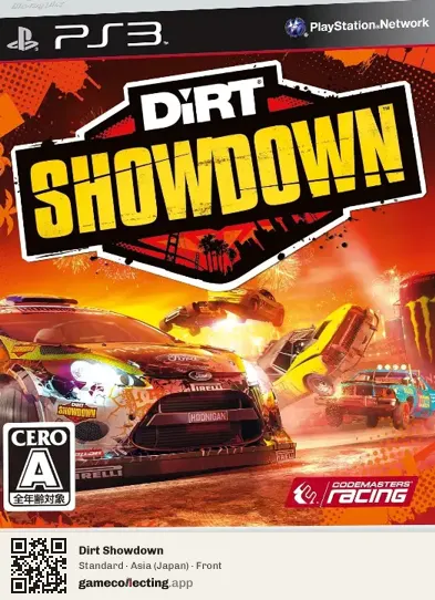 Dirt Showdown PlayStation 3, Japan box front
