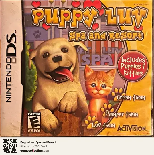 Puppy Luv: Spa and Resort Nintendo DS, NTSC box front