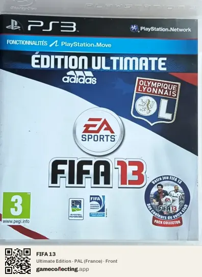 FIFA 13 PlayStation 3, France box front