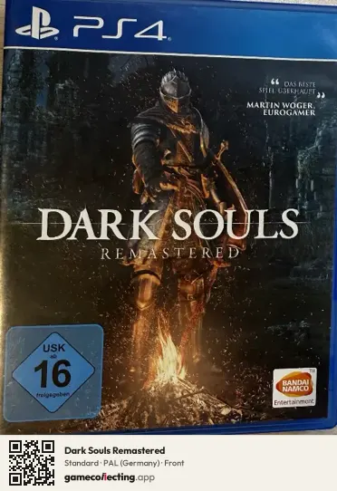 Dark Souls Remastered PlayStation 4, Germany box front