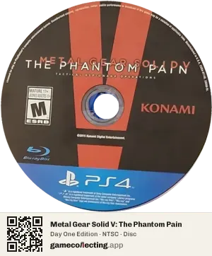 Metal Gear Solid V: The Phantom Pain PlayStation 4, NTSC disc