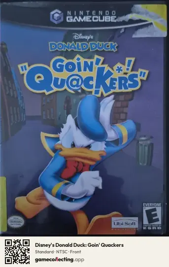 Disney's Donald Duck: Goin' Quackers Nintendo GameCube, NTSC box front