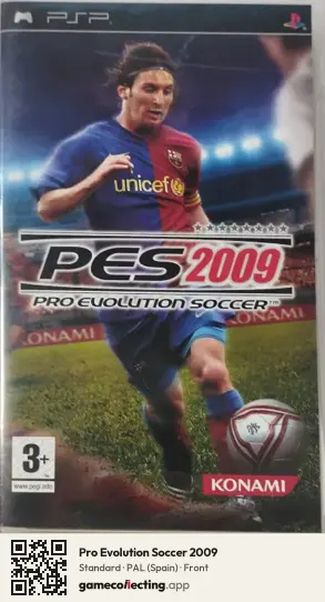 Pro Evolution Soccer 2009 PlayStation Portable, Spain box front