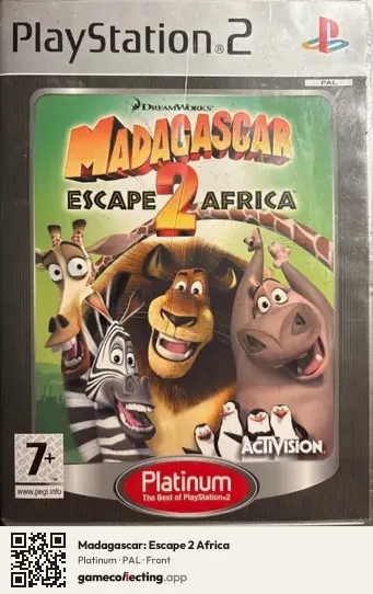 Madagascar: Escape 2 Africa PlayStation 2, PAL box front
