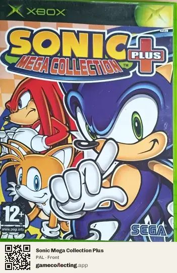 Sonic Mega Collection Plus Xbox, PAL box front
