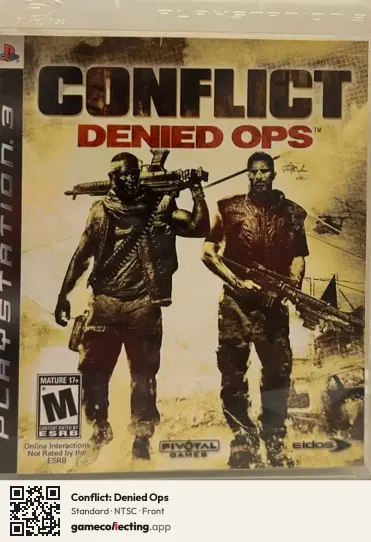 Conflict: Denied Ops PlayStation 3, NTSC box front