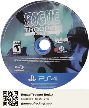 Rogue Trooper Redux PlayStation 4, NTSC disc