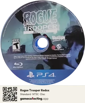 Rogue Trooper Redux PlayStation 4, NTSC disc