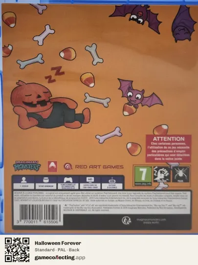 Halloween Forever PlayStation 4, PAL box back
