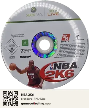 NBA 2K6 Xbox 360, PAL disc