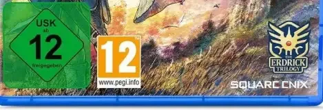 Dragon Quest I & II HD-2D Remake, the USK square on its front