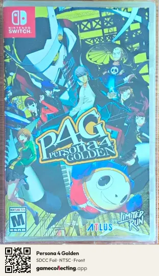 Persona 4 Golden Nintendo Switch, NTSC box front