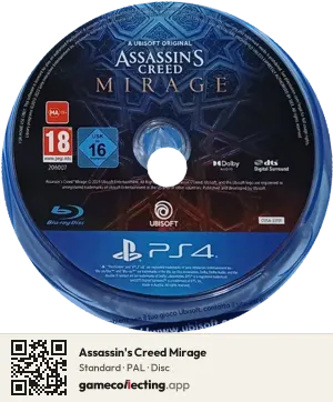 Assassin's Creed Mirage PlayStation 4, PAL disc