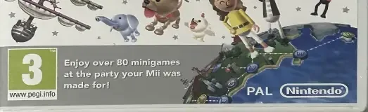 Wii Party, the PEGI square on its front