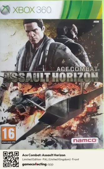 Ace Combat: Assault Horizon Xbox 360, United Kingdom box front
