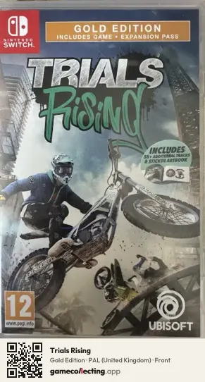 Trials Rising Nintendo Switch, United Kingdom box front