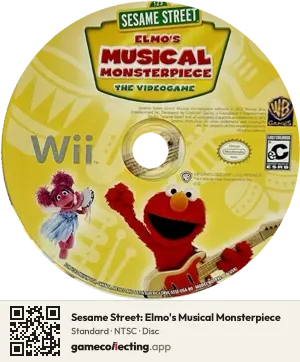 Sesame Street: Elmo's Musical Monsterpiece Nintendo Wii, NTSC disc