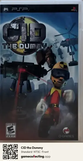 CID the Dummy PlayStation Portable, NTSC box front
