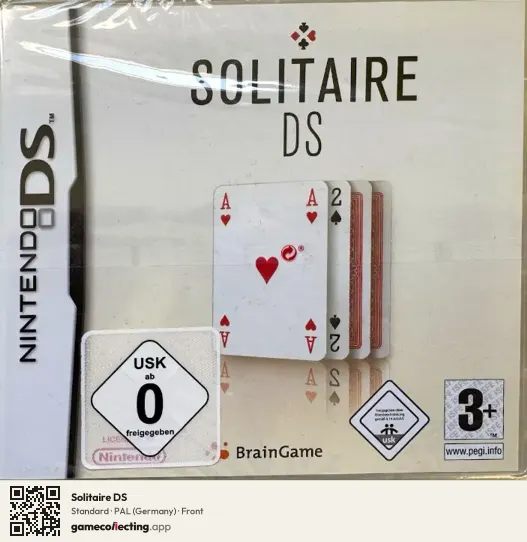 Solitaire DS Nintendo DS, Germany box front