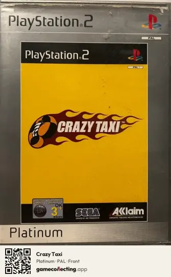 Crazy Taxi PlayStation 2, PAL box front