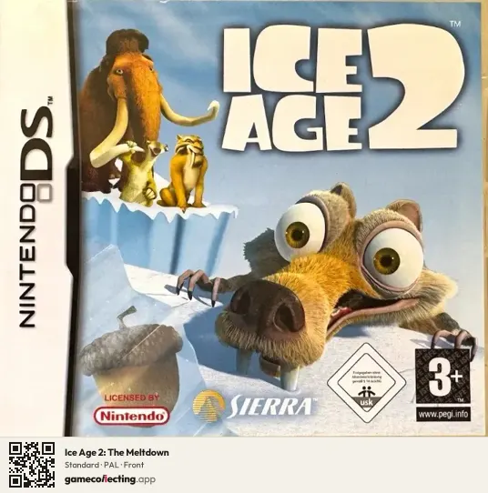 Ice Age 2: The Meltdown Nintendo DS, PAL box front
