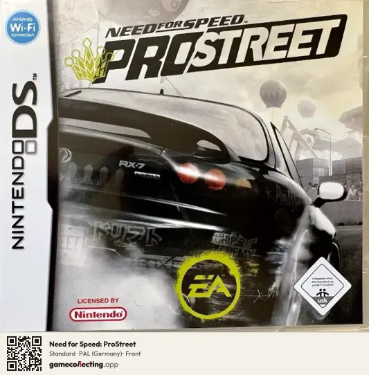Need for Speed: ProStreet Nintendo DS, Germany box front