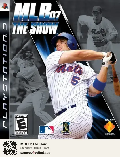 MLB 07: The Show PlayStation 3, NTSC box front