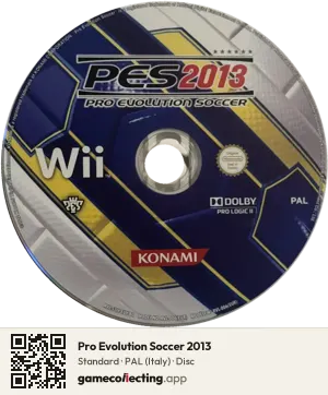 Pro Evolution Soccer 2013 Nintendo Wii, PAL disc