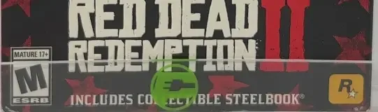 Red Dead Redemption 2, the ESRB box on its front