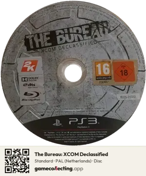 The Bureau: XCOM Declassified PlayStation 3, PAL disc