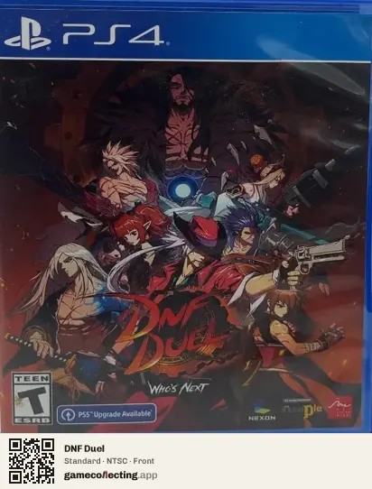 DNF Duel PlayStation 4, NTSC box front