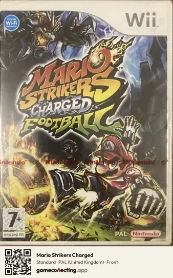 Mario Strikers Charged Nintendo Wii, United Kingdom box front