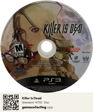 Killer Is Dead PlayStation 3, NTSC disc
